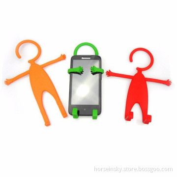 2015 in stock Retail fast delivery man shape motorcycle phone holder,bathroom phone holder,magnetic car phone holder